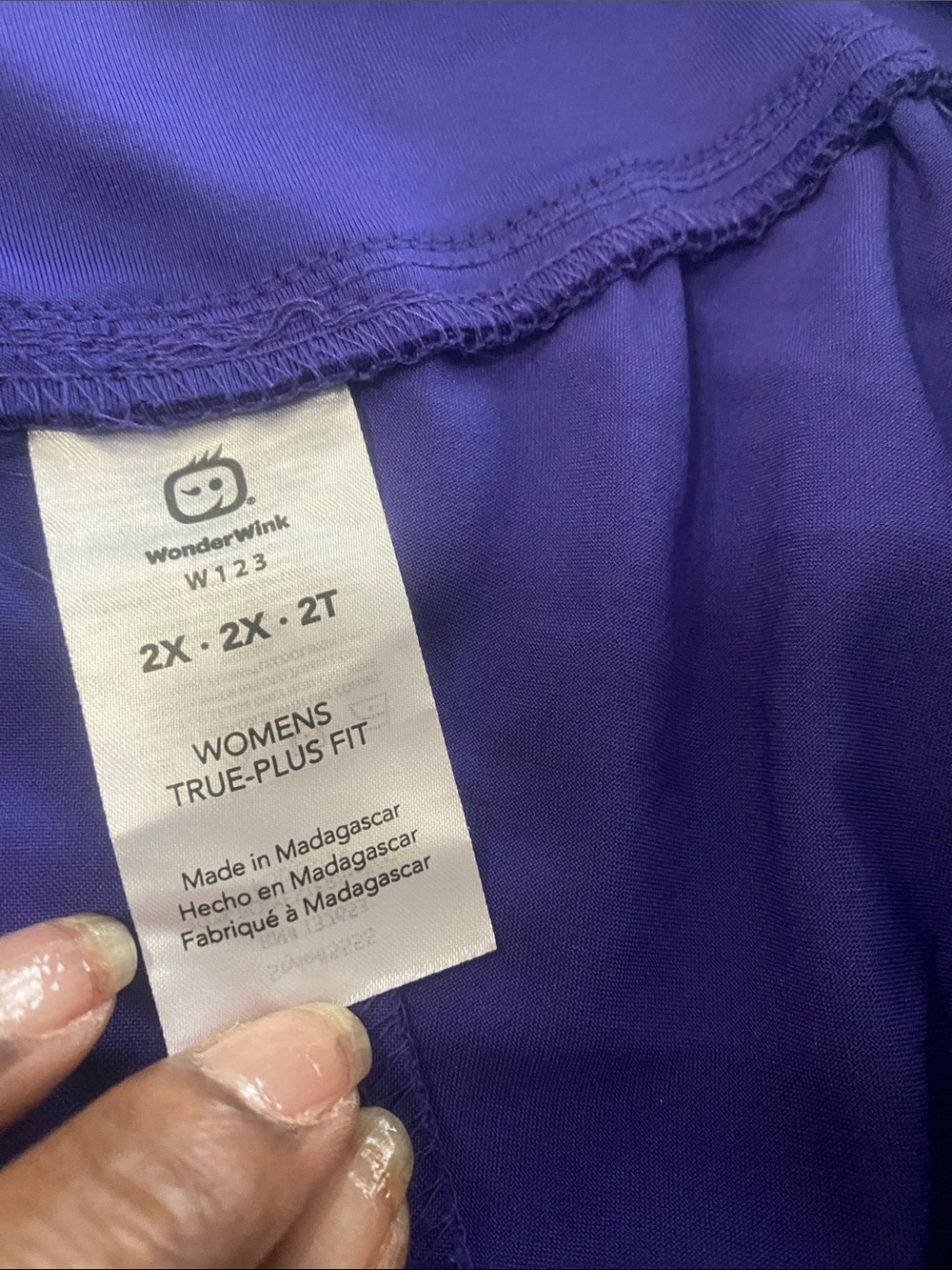 WonderWink Purple scrub pants - Picture 2 of 6